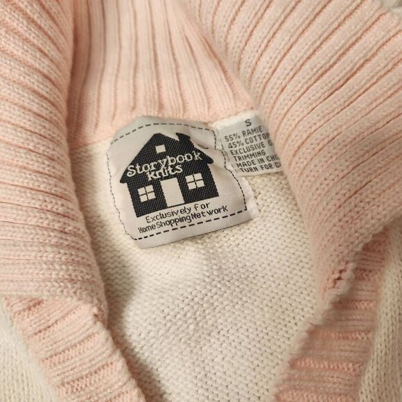 Vintage Storybook Knits Sweater Cardigan Golf Womens Small Oversized Medium Larg - Picture 4 of 4